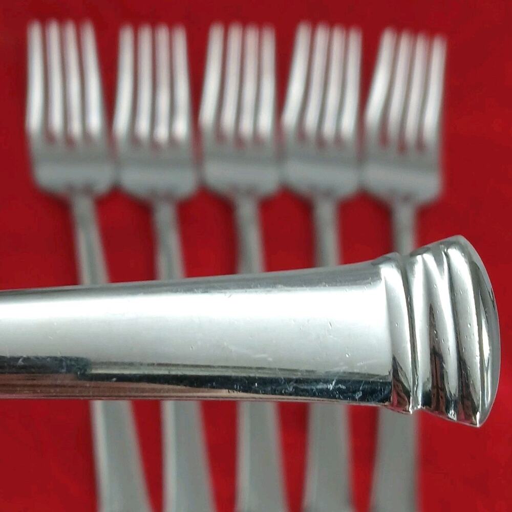 6X SF Lenox Eternal Stainless Flatware Salad Forks